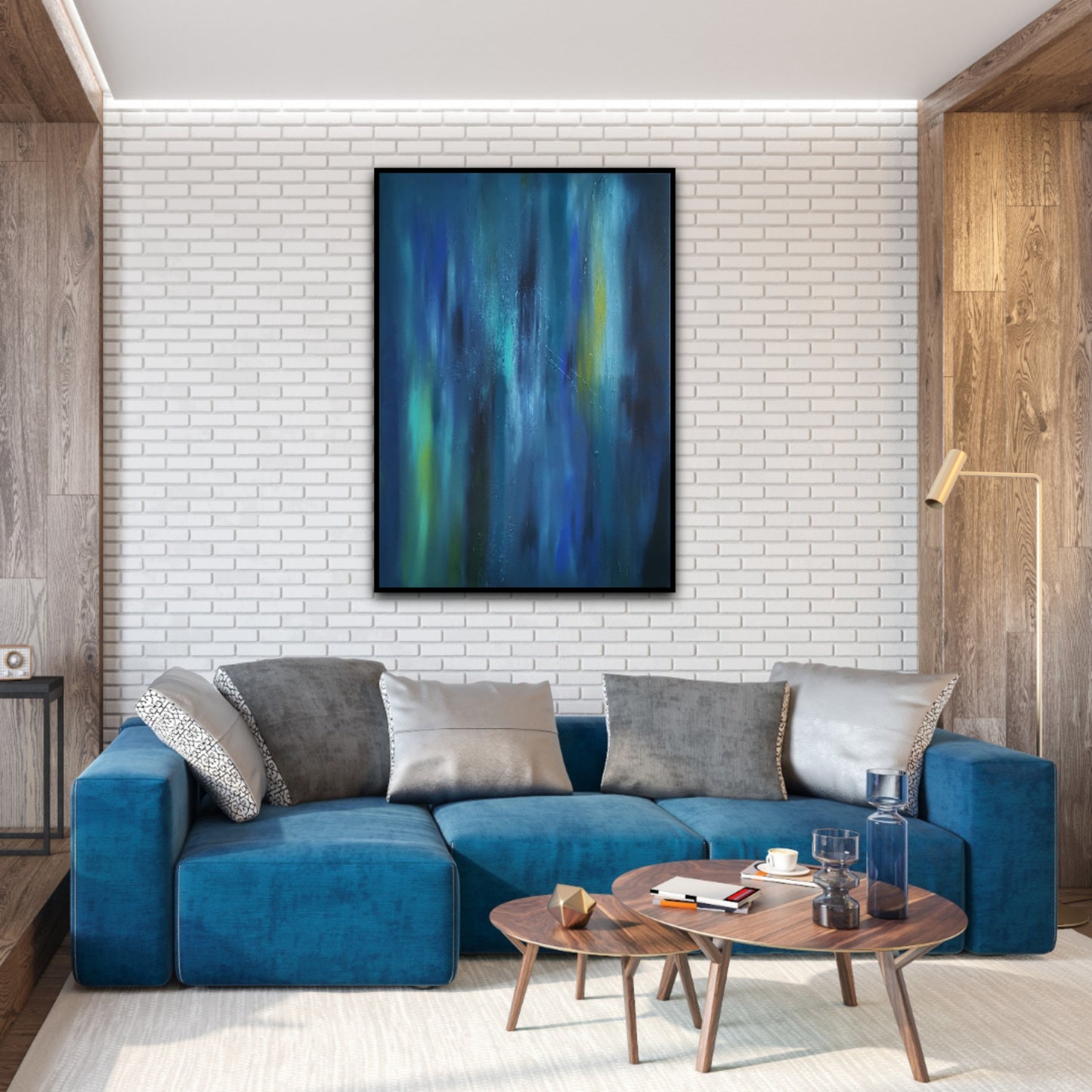 50 Shades of Blue | 70 x 100 cm | 2023 - Pipari Art