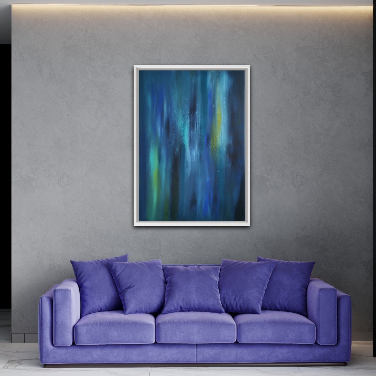 50 Shades of Blue | 70 x 100 cm | 2023 - Pipari Art