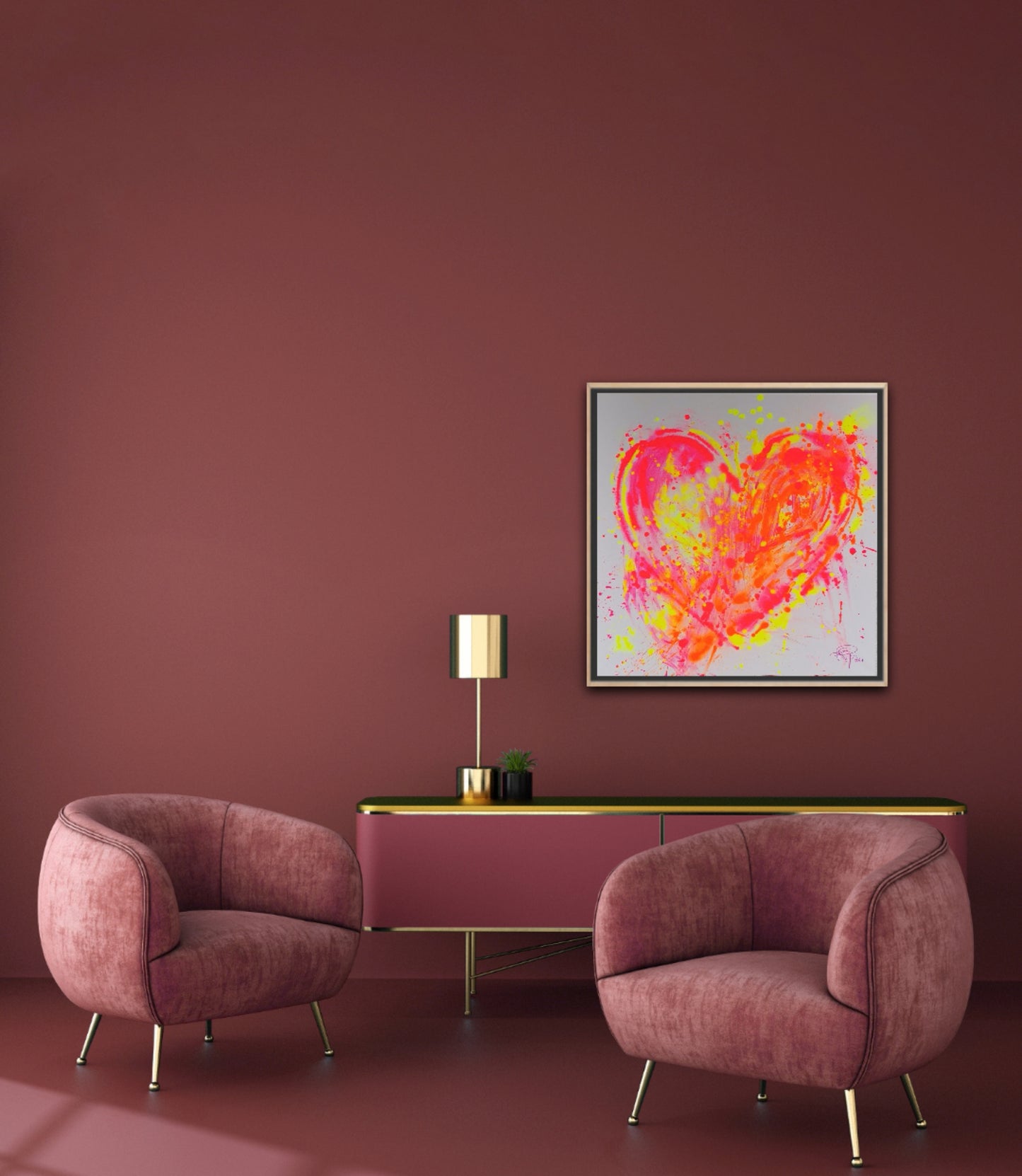 Radiance of Passion | 80 x 80 cm | 2024