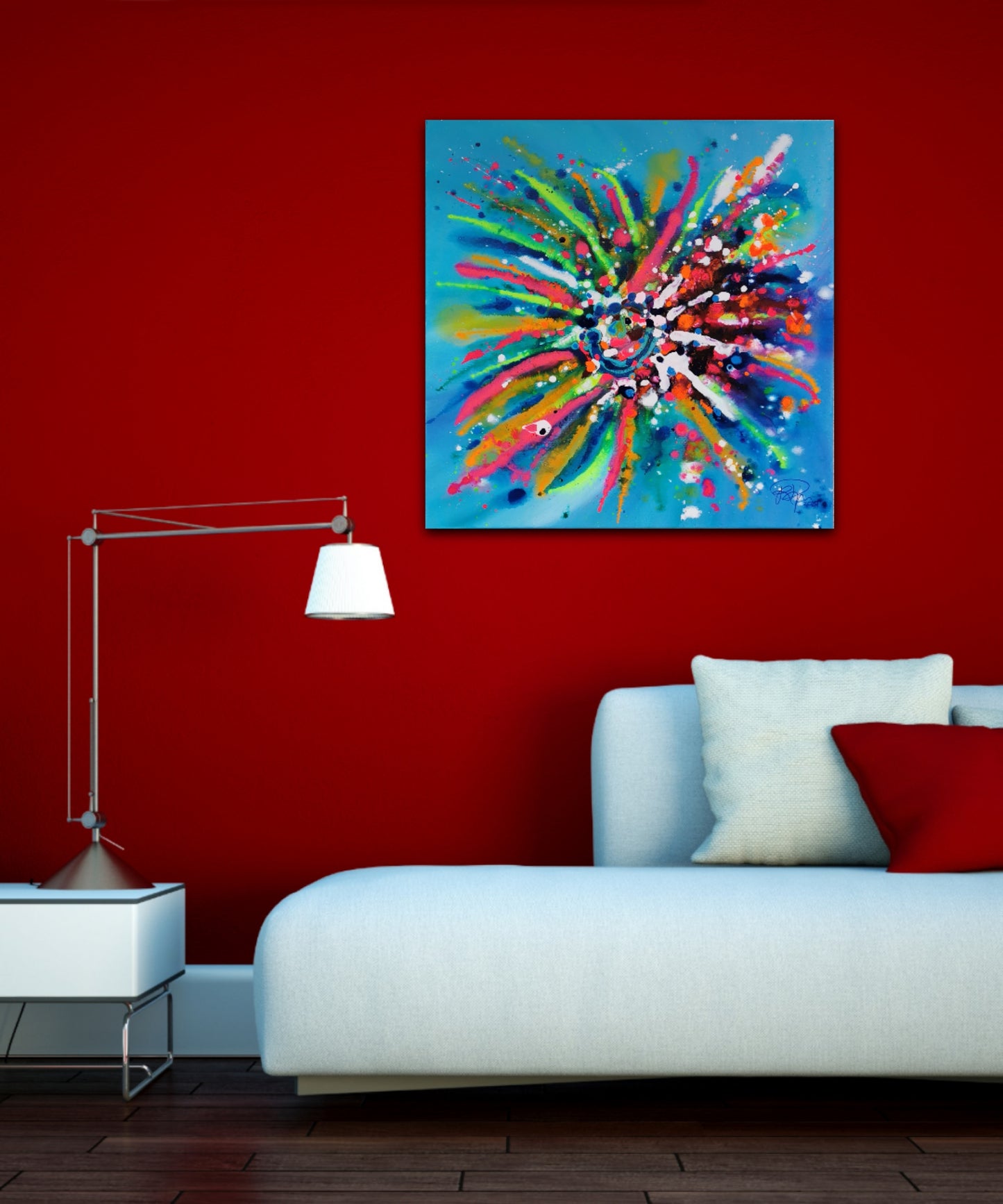 Tropical Splash | 80 x 80 cm | 2024