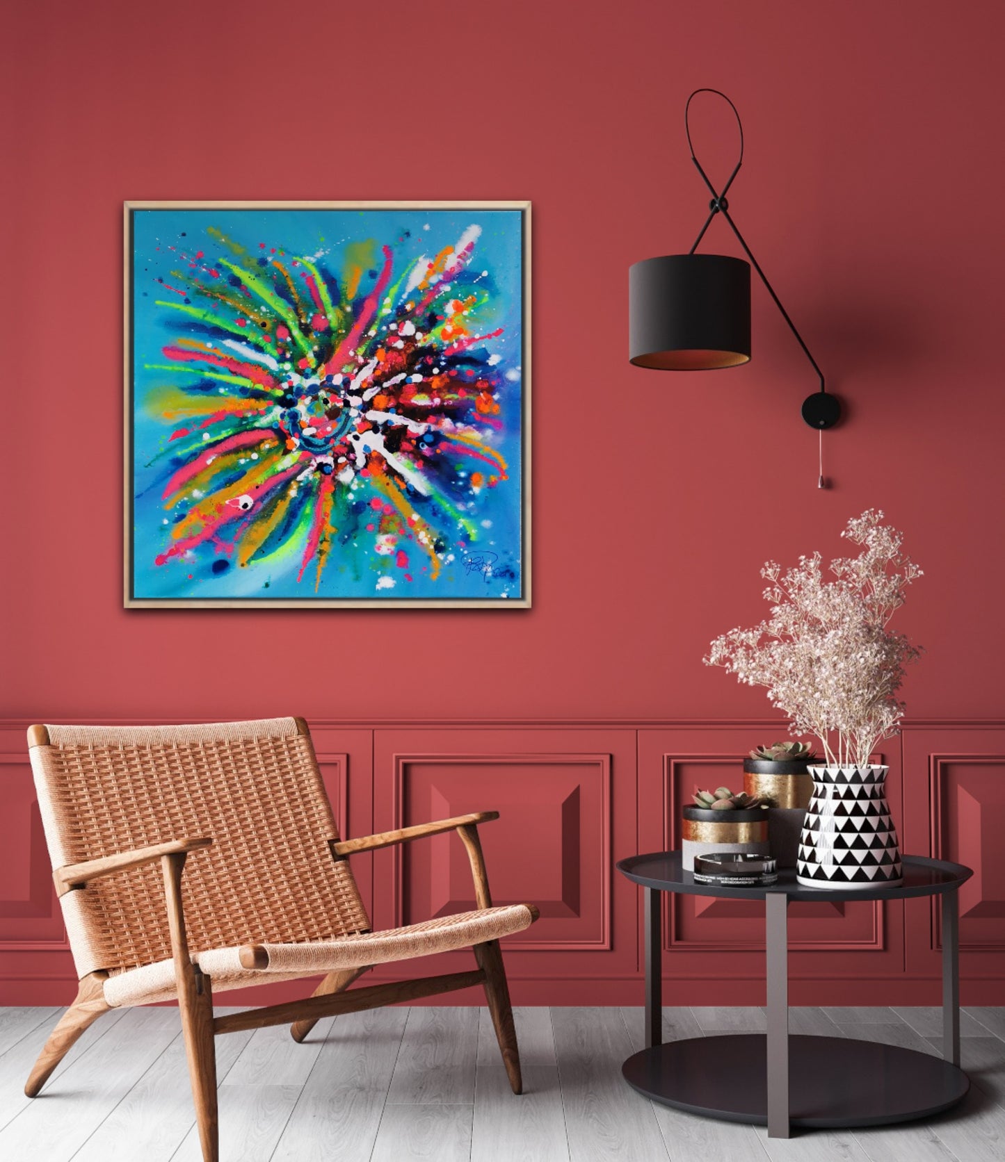 Tropical Splash | 80 x 80 cm | 2024