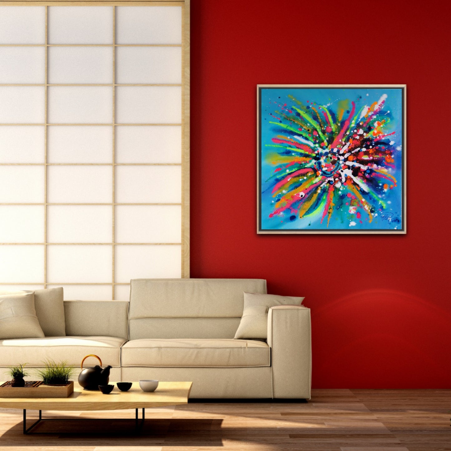 Tropical Splash | 80 x 80 cm | 2024