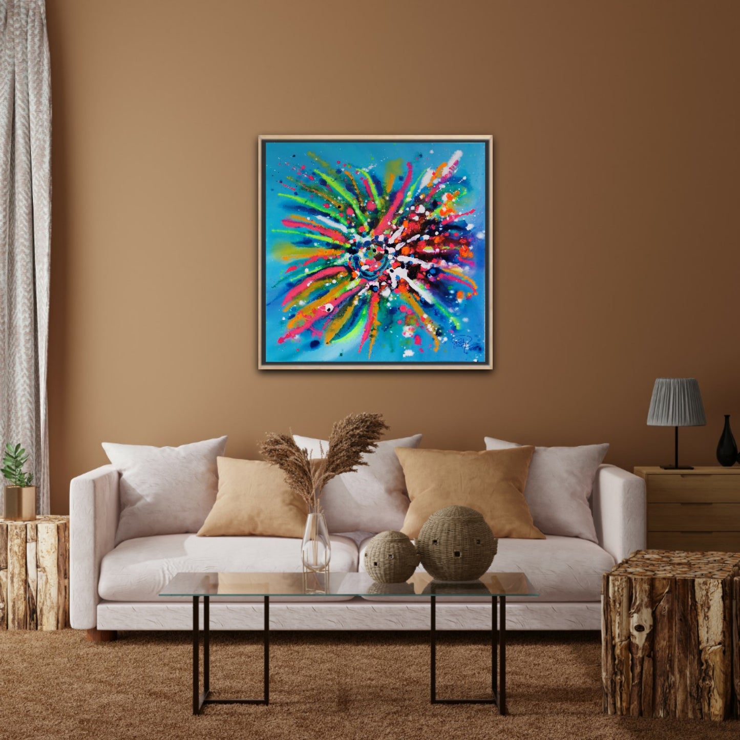 Tropical Splash | 80 x 80 cm | 2024