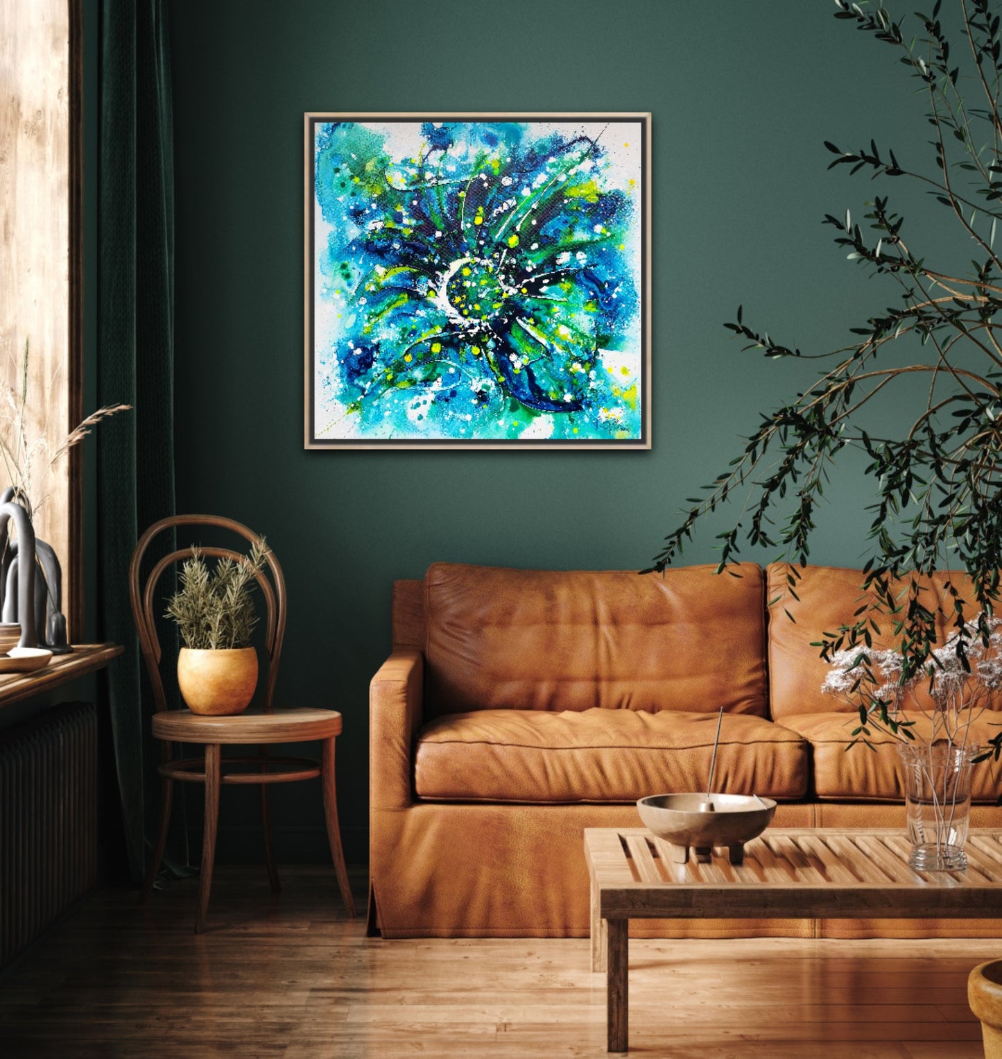 Aquamarine | 80 x 80 cm