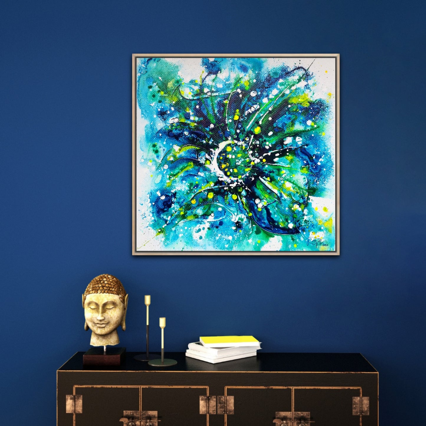 Aquamarine | 80 x 80 cm