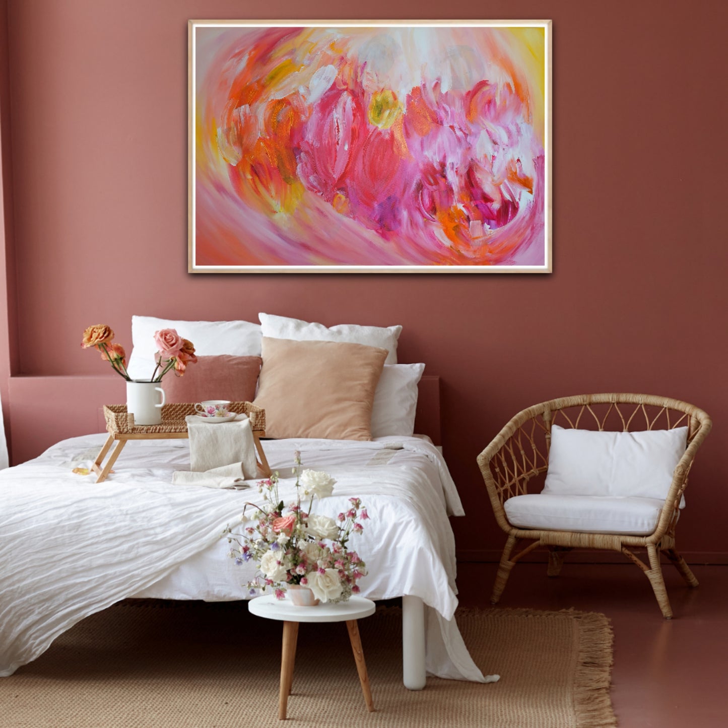 Flaming Bloom | 130 x 90 cm