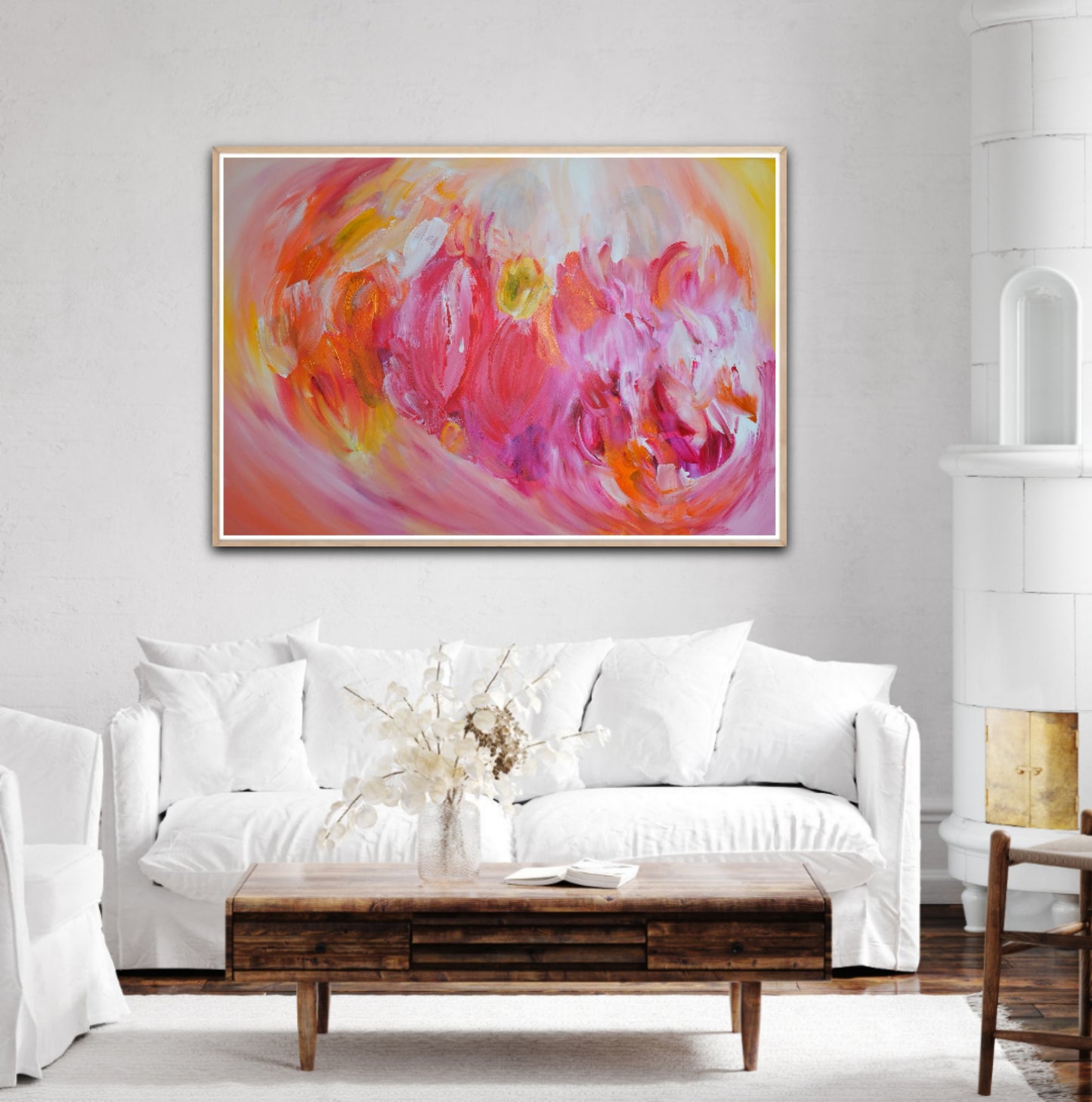 Flaming Bloom | 130 x 90 cm
