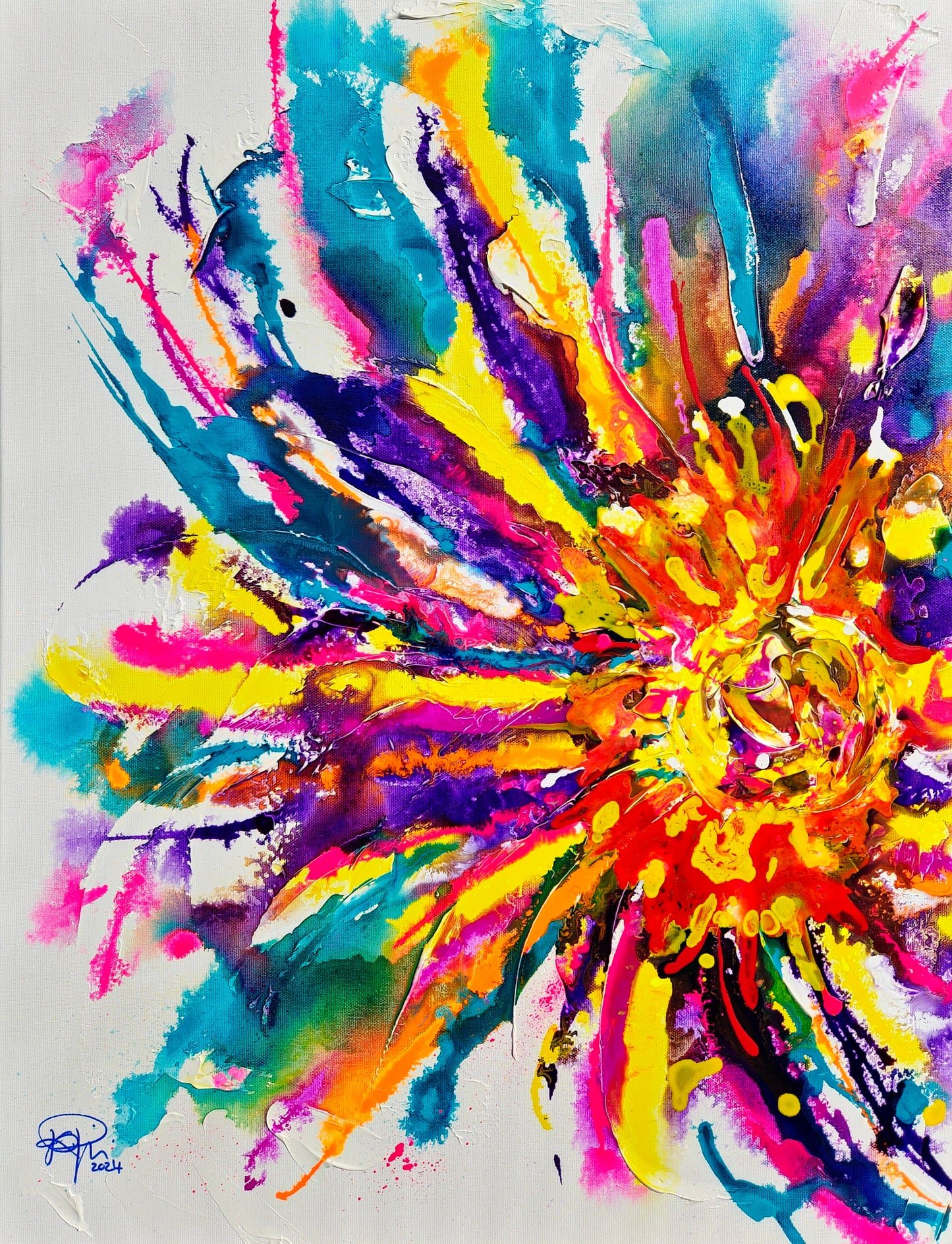 Sunflower Burst | 70 x 100 cm | 2024