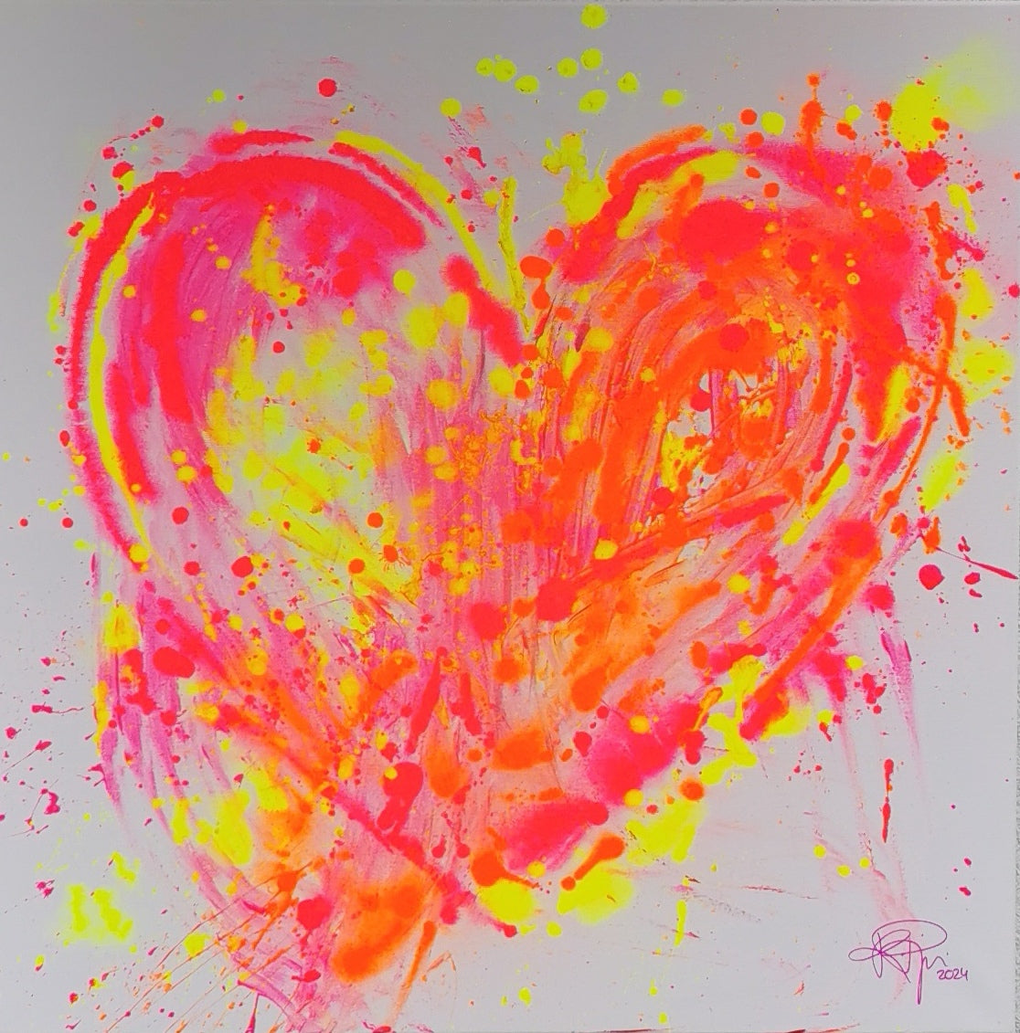 Radiance of Passion | 80 x 80 cm | 2024