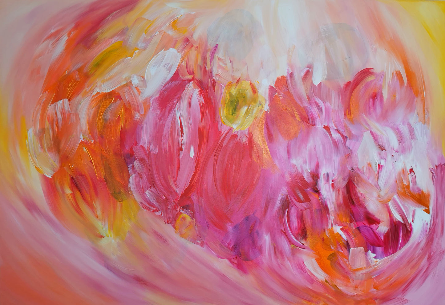 Flaming Bloom | 130 x 90 cm