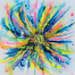 Neon Flower Power | 100 x 100 cm | 2023 - Pipari Art 